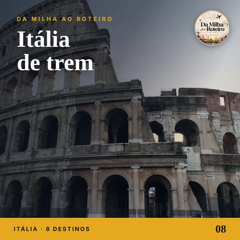 Capa do volume 08 — Itália de trem